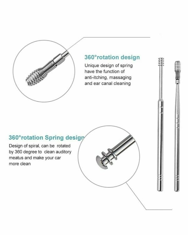 🏅Innovative Spring Ear Wax Cleaner Tool Set