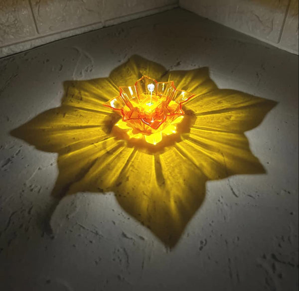 Reusable 3D Reflection Rangoli Diya