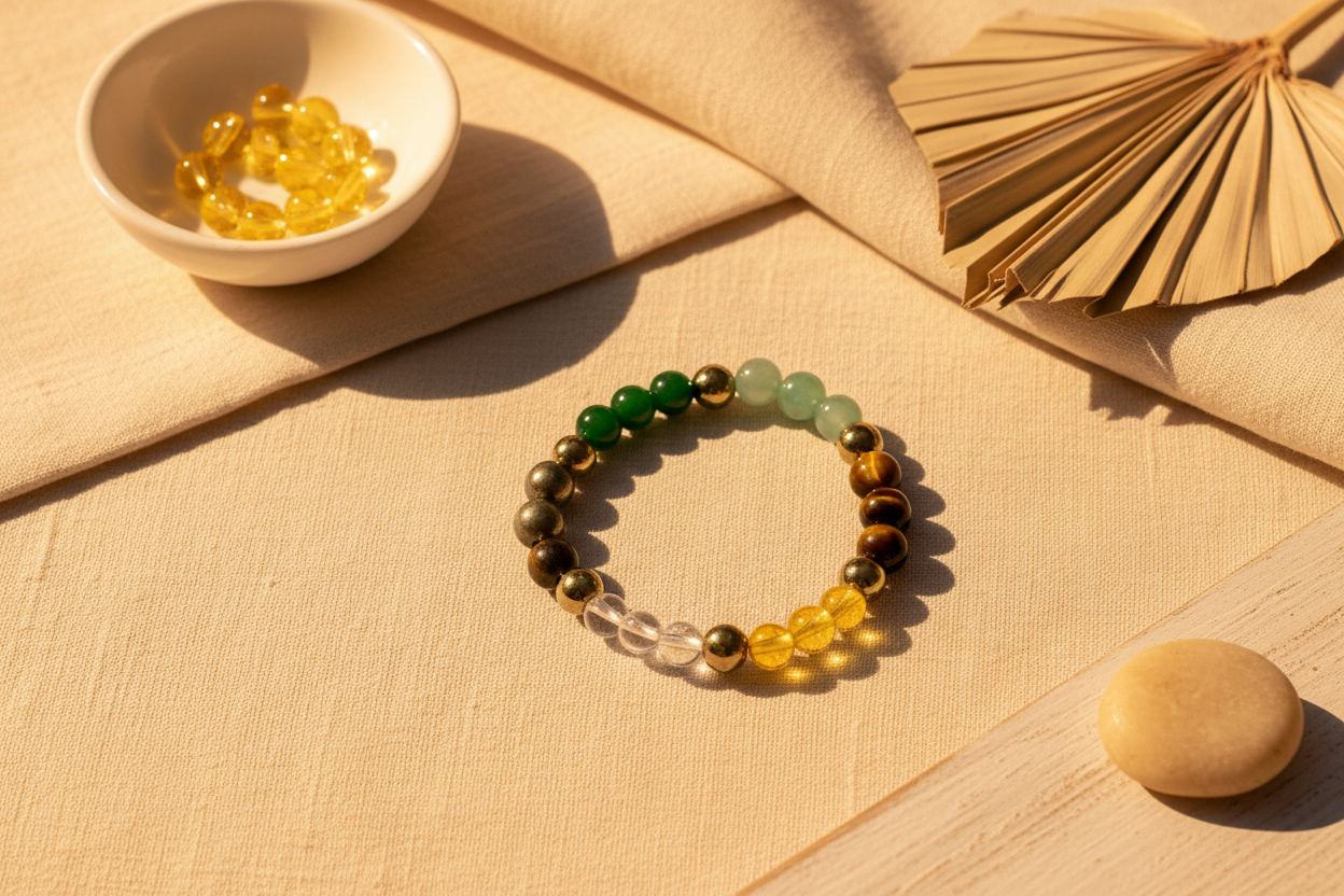 Dhan Yog Bracelet Hero Banner - Warm Light Background