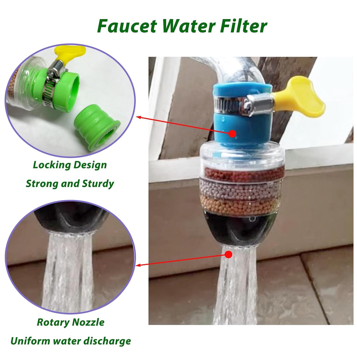 Carbon-Clean™ - Activated Charcoal Water Faucet Filter 💧✨ (Buy 1 Get 1 Free)